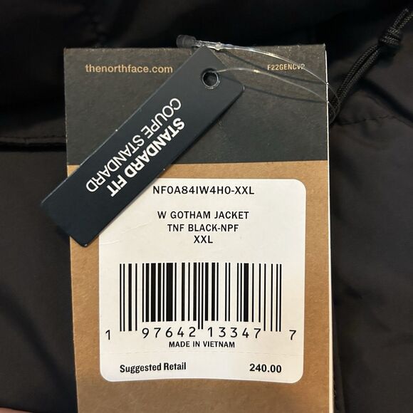 The North Face Women Gotham Jacket Black Size XXL 600 Fill Warm Puffer Coat - Picture 4 of 15
